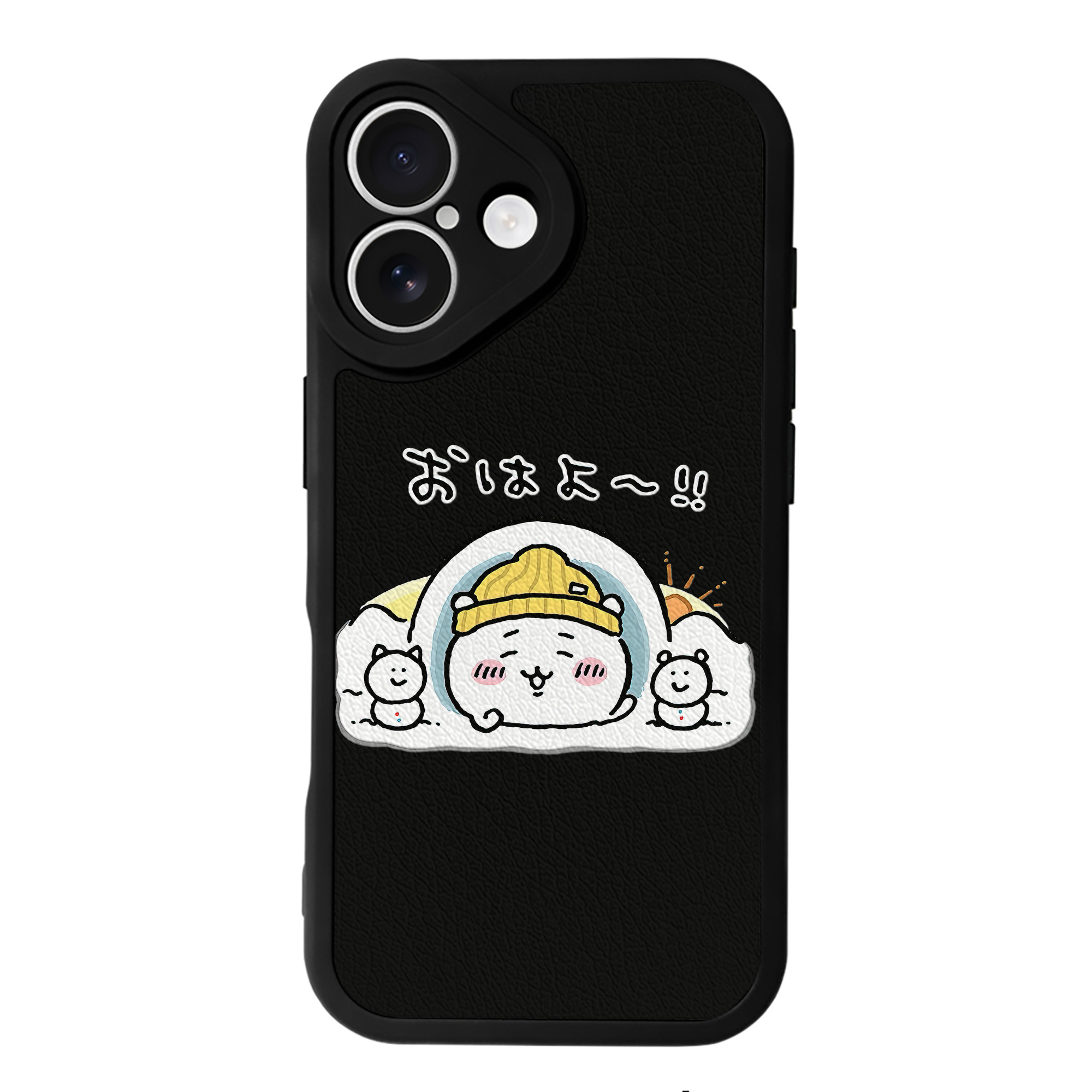 （画像用） ちいかわ ちいかわ Chii-kawa chiikawa 【iPhone 16シリーズ対応】シリコンスマホケース（レザー調） 材質：シリコン